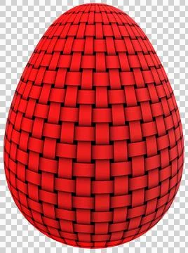 3D Easter Egg with beautiful pattern Illustrazione stock