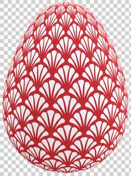 3D Easter Egg with beautiful pattern イラスト素材