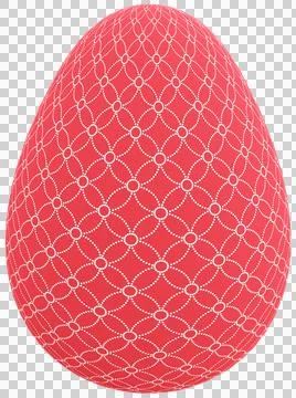 3D Easter Egg with beautiful pattern Stock Illustration