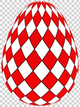 3D Easter Egg with beautiful pattern Stock Illustration