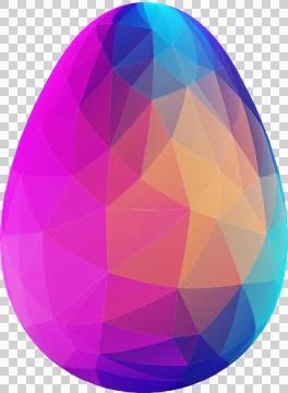 3D Easter Egg with beautiful pattern Stock-Illustration