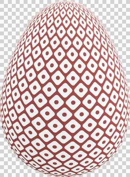 3D Easter Egg with beautiful pattern Illustrazione stock