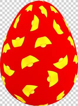 3D Easter Egg with beautiful pattern Stock Illustration