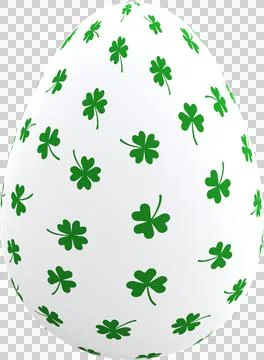 3D Easter Egg with beautiful pattern Stock Illustration