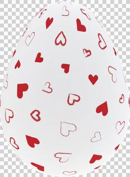 3D Easter Egg with beautiful pattern Stock Illustration