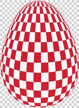 3D Easter Egg with beautiful pattern Illustrazione stock