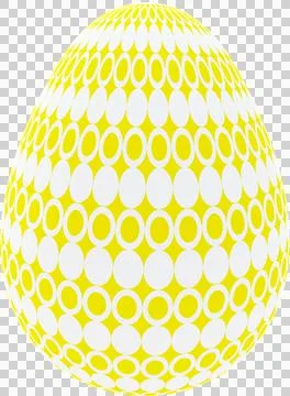 3D Easter Egg with beautiful pattern Illustrazione stock