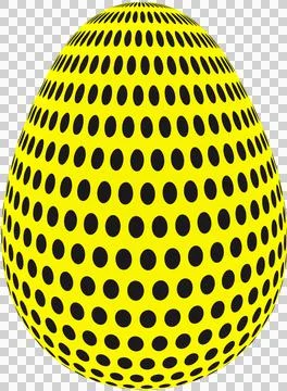 3D Easter Egg with beautiful pattern Illustrazione stock