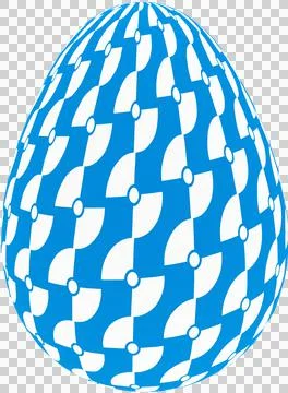 3D Easter Egg with beautiful pattern Stock Illustration