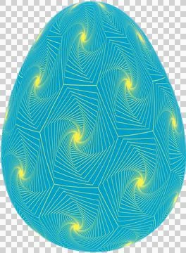 3D Easter Egg with beautiful pattern Illustrazione stock