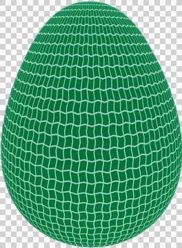 3D Easter Egg with beautiful pattern Stock Illustration