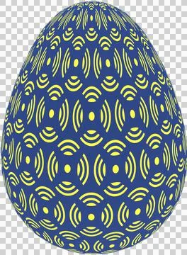 3D Easter Egg with beautiful pattern Stock Illustration