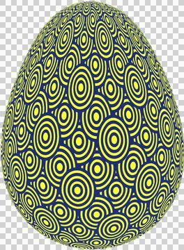 3D Easter Egg with beautiful pattern Stockillustratie
