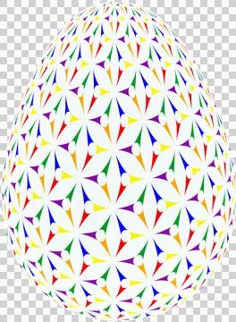 3D Easter Egg with beautiful pattern 스톡 일러스트