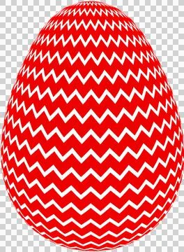 3D Easter Egg with beautiful pattern Stock Illustration