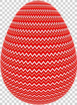 3D Easter Egg with beautiful pattern Stock Illustration