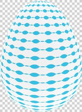 3D Easter Egg with beautiful pattern Stockillustratie