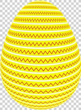 3D Easter Egg with beautiful pattern Stockillustratie