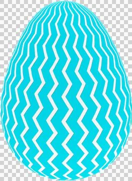 3D Easter Egg with beautiful pattern Stock Illustration