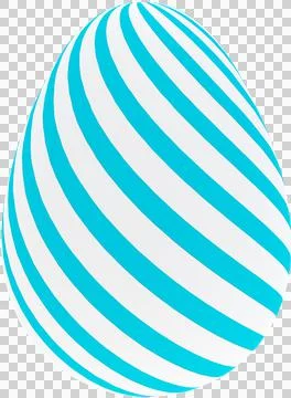 3D Easter Egg with beautiful pattern Stock Illustration