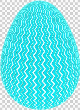 3D Easter Egg with beautiful pattern Stock Illustration