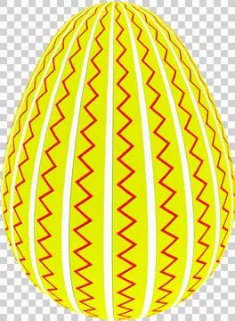 3D Easter Egg with beautiful pattern Stock Illustration