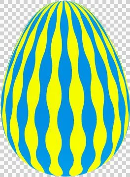 3D Easter Egg with beautiful pattern Stock Illustration