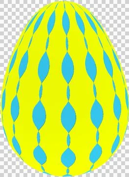 3D Easter Egg with beautiful pattern Stockillustratie