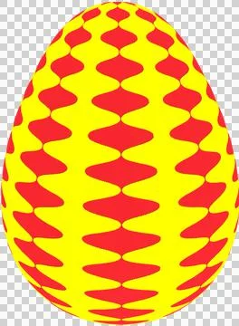 3D Easter Egg with beautiful pattern Stockillustratie