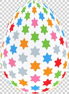 3D Easter Egg with beautiful pattern Stock Illustration