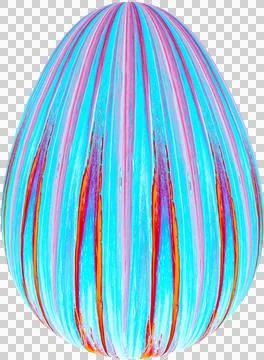 3D Easter Egg with beautiful pattern Stockillustratie