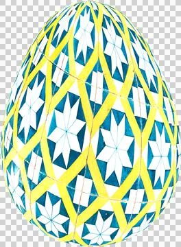 3D Easter Egg with beautiful pattern Illustrazione stock