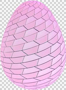 3D Easter Egg with beautiful pattern Stockillustratie