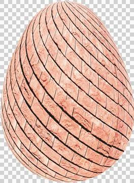 3D Easter Egg with beautiful pattern Stock Illustration