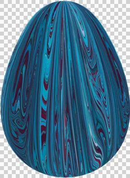 3D Easter Egg with beautiful pattern Stock Illustration