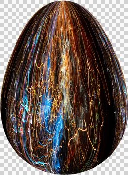 3D Easter Egg with beautiful pattern Stock Illustration