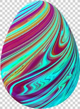 3D Easter Egg with beautiful pattern Stockillustratie