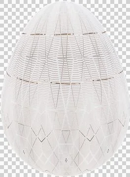 3D Easter Egg with beautiful pattern Stock Illustration