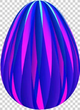 3D Easter Egg with beautiful pattern Stock-Illustration