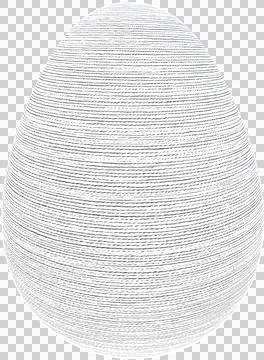 3D Easter Egg with beautiful pattern Stock Illustration