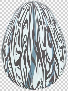 3D Easter Egg with beautiful pattern Stockillustratie
