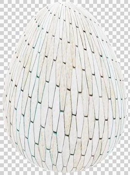 3D Easter Egg with beautiful pattern Stock Illustration
