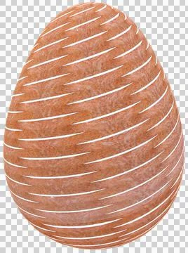 3D Easter Egg with beautiful pattern Stock Illustration