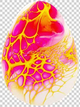 3D Easter Egg with beautiful pattern Stock-Illustration