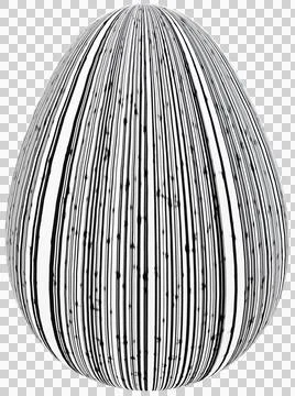 3D Easter Egg with beautiful pattern Stockillustratie