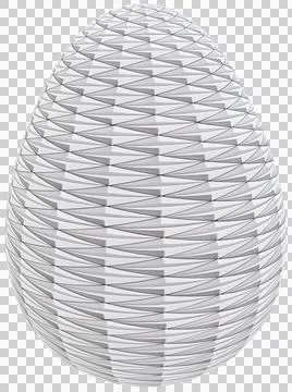 3D Easter Egg with beautiful pattern Stock Illustration