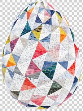 3D Easter Egg with beautiful pattern Illustrazione stock
