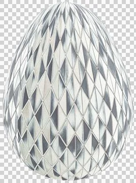 3D Easter Egg with beautiful pattern Stock Illustration