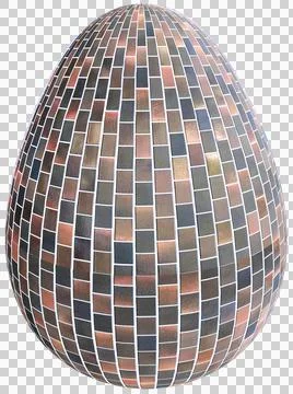 3D Easter Egg with beautiful pattern Stock Illustration