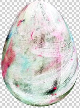 3D Easter Egg with beautiful pattern Stock Illustration